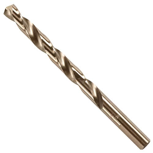 BOSCH CO2151B 1-Piece 3/8 in. x 5 in. Cobalt M42 Metal Drill Bit with Three-Flat Shank for Drilling Applications in Stainless Steel, Cast Iron, Titanium, Light-Gauge Metal, Aluminum