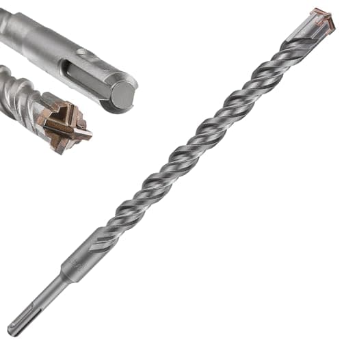 Wensilon Concrete Drill Bit lengthening 1pcs 3/4" X 12"-10" Cross-Type Double Thread Carbide Material Suitable for Concrete, Brick, Cement Walls, Stone, Extra Long Hammer Drill Bits for Concrete