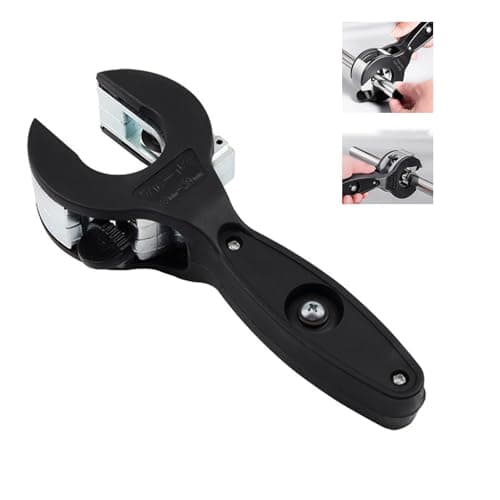 Ratcheting Tubing Cutter, 2 in 1 Close Quarters Tube Compact Cutter, for Copper, PVC and Metal Pipes(5/16" to 1-1/8")