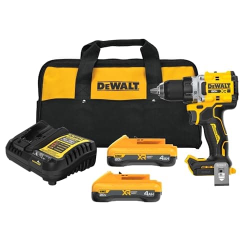 DEWALT 20V MAX XR Brushless Cordless 1/2 in. Drill Driver Kit With DEWALT POWERPACK Batteries and Charger (DCD801QQ2)