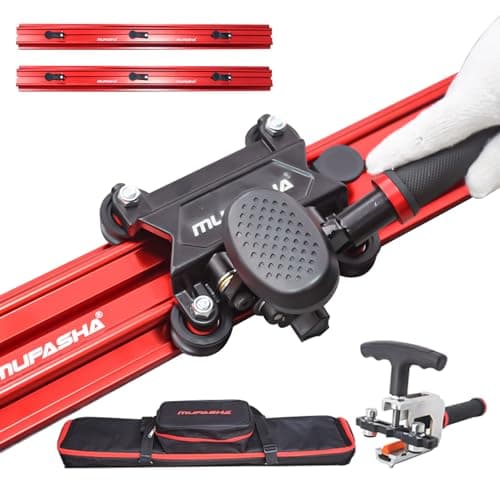 Manual Tile Cutter, Professional Porcelain Slab Cutting Machine for Large format Ceramic Porcelain Tiles, Dual-Rails, Pliers, Locators, Rail Retainers, Tile Cutter Hand Tools (78 Inch)