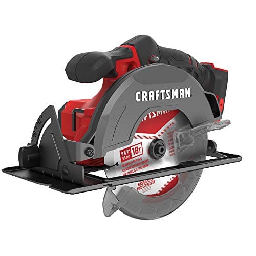 CRAFTSMAN V20 Cordless Circular Saw, 6-1/2 inch, Bare Tool Only (CMCS500B)