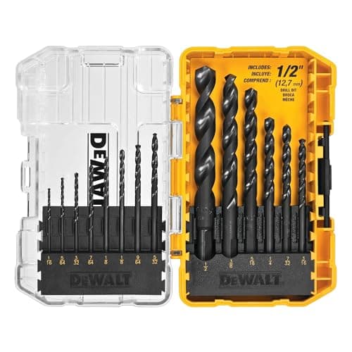 DEWALT Drill Bit Set, 3-Flats Shank,14-Piece, 135 Degree Split Point